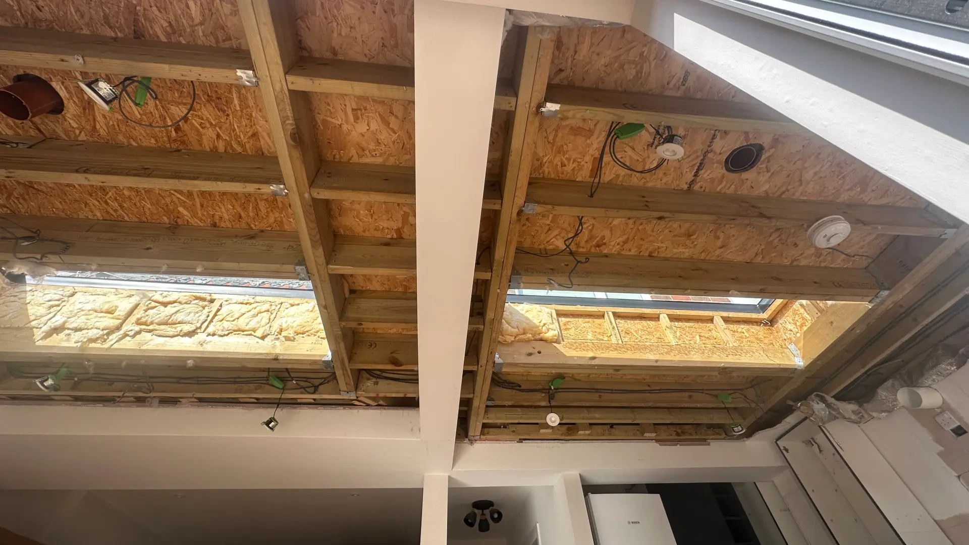 Before — damaged Brighton extension requiring remedial repair
