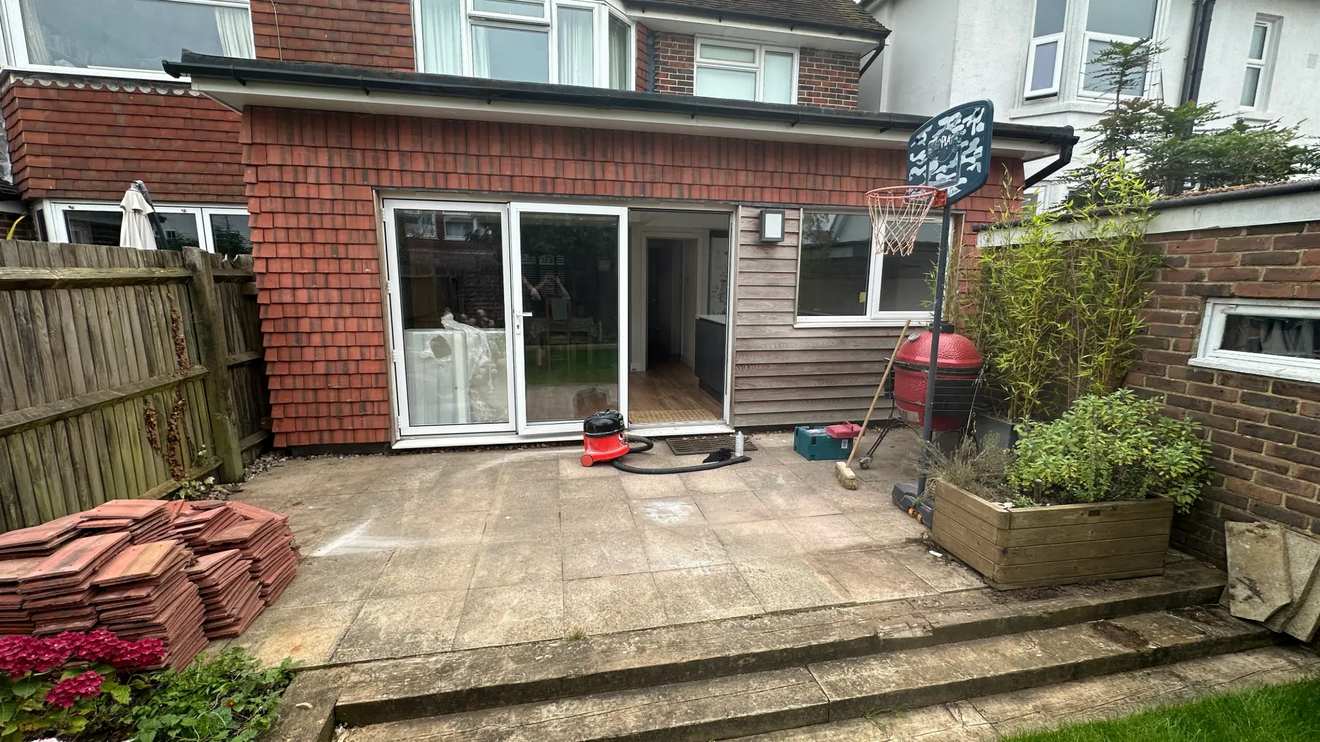After — Brighton extension repaired following structural repair work
